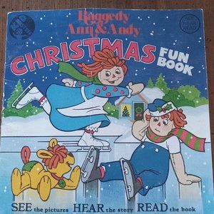 VINTAGE 1980 Raggedy Ann & Andy Christmas Fun Record & Book (Kid Stuff Records)
